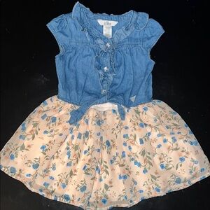 GUESS Denim Top and Floral Skirt Set